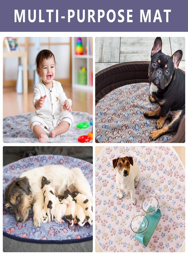 Clysee 4 Pack Washable Whelping Pad Whelping Supplies Absorbent Reusable Puppy Training Pads Reusable Dog Mat for Floor Non Slip Washable Pee Mat for Dogs(Fresh Color,32 Inch) - Image 4